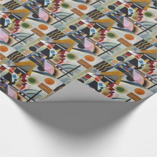 カンディンスキーの抽象芸術絵画の揺れ ラッピングペーパー (角)