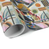 カンディンスキーの抽象芸術絵画の揺れ ラッピングペーパー (ロールコーナー)