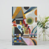 カンディンスキーの抽象芸術絵画の揺れ 便箋 (スタンド正面)