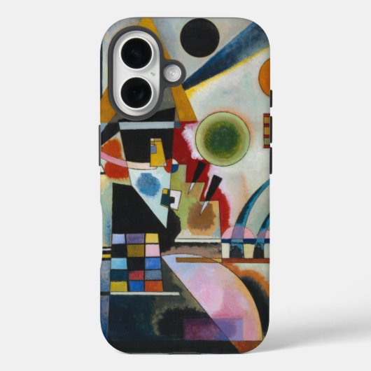 カンディンスキーの抽象芸術絵画の揺れ Case-Mate iPhoneケース (裏面)