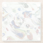 カンディンスキーの抽象芸術絵画作品 ガラスコースター (裏面)