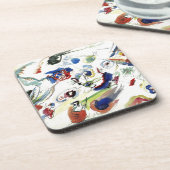 カンディンスキーの抽象芸術絵画作品 コースター (左側)