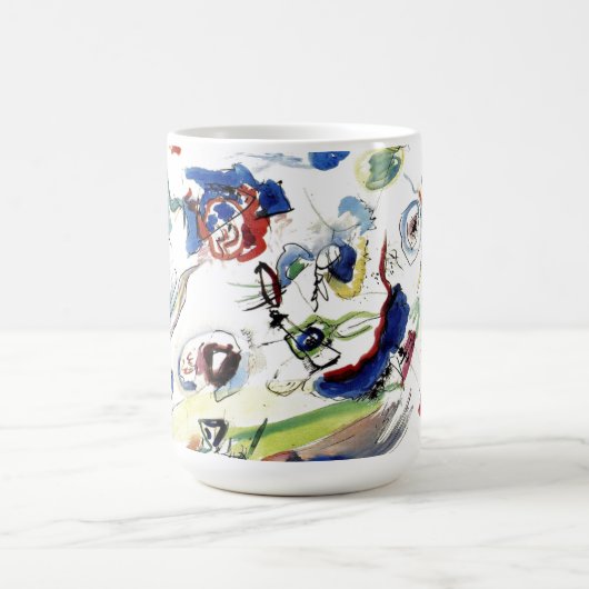 カンディンスキーの抽象芸術絵画作品 コーヒーマグカップ (中央)