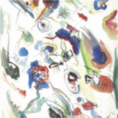 カンディンスキーの抽象芸術絵画作品 シール (正面)