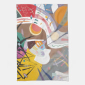 カンディンスキーの支配曲線抽象芸術 キッチンタオル (縦)