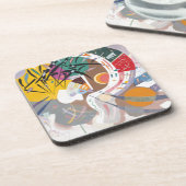 カンディンスキーの支配曲線抽象芸術 コースター (左側)