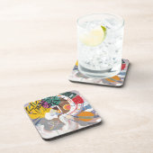 カンディンスキーの支配曲線抽象芸術 コースター (右側)