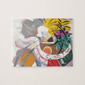 カンディンスキーの支配曲線抽象芸術 ジグソーパズル (横)