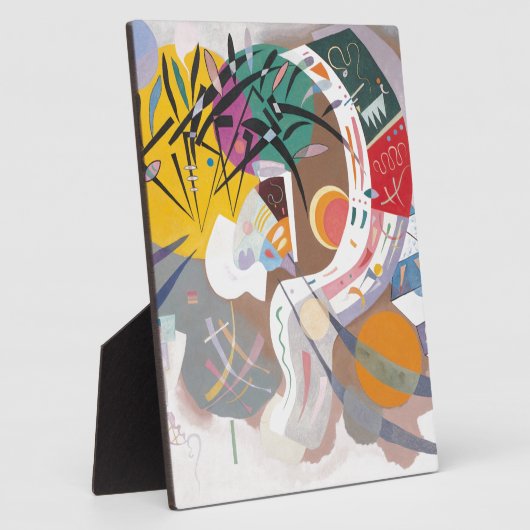 カンディンスキーの支配曲線抽象芸術 フォトプラーク (側面)