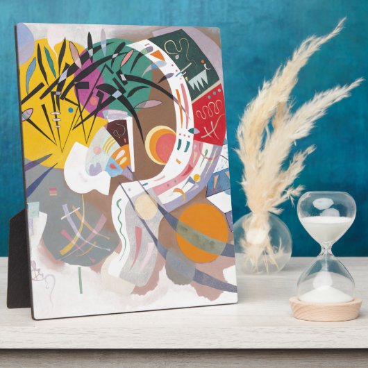 カンディンスキーの支配曲線抽象芸術 フォトプラーク (側面)