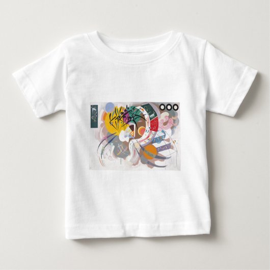 カンディンスキーの支配曲線抽象芸術 ベビーTシャツ (正面)