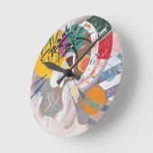 カンディンスキーの支配曲線抽象芸術 ラウンド壁時計 (傾斜)