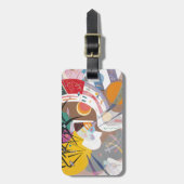 カンディンスキーの支配曲線抽象芸術 ラゲッジタグ (正面縦)