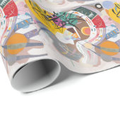 カンディンスキーの支配曲線抽象芸術 ラッピングペーパー (ロールコーナー)