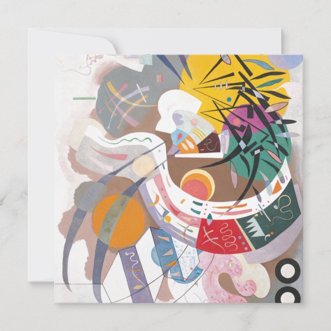 カンディンスキーの支配的な曲線抽象芸術アート絵画ズ (正面)