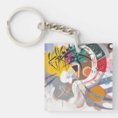 カンディンスキーの支配的な曲線抽象芸術アート絵画ズ キーホルダー (正面)