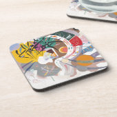 カンディンスキーの支配的な曲線抽象芸術アート絵画ズ コースター (左側)