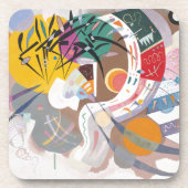 カンディンスキーの支配的な曲線抽象芸術アート絵画ズ コースター (正面)