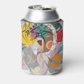 カンディンスキーの支配的な曲線抽象芸術アート絵画ズ 缶クーラー (缶裏面)