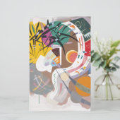 カンディンスキーの支配的な曲線抽象 便箋 (スタンド正面)