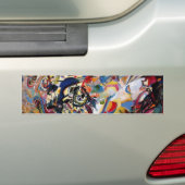 カンディンスキーの構図VII バンパーステッカー (車上)