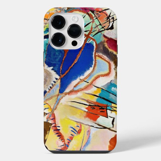カンディンスキーの構成抽象芸術 iPhoneケース (裏面)