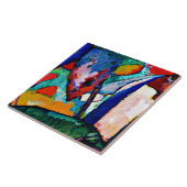 カンディンスキーの滝絵画抽象芸術 タイル (側面)