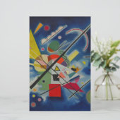 カンディンスキーの青い絵 便箋 (スタンド正面)