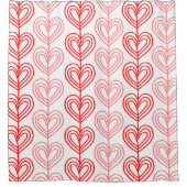 カンディンスキーよろめきバレンタイン シャワーカーテン (正面)