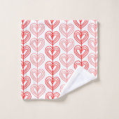 カンディンスキーよろめきバレンタイン バスタオルセット (ウォッシュタオル)