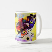 カンディンスキーイエローレッドブルーマグ コーヒーマグカップ (正面右)