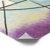 カンディンスキーイエローレッドブルー抽象芸術絵画キャンバス ポスター (角)