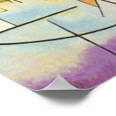 カンディンスキーイエローレッドブルー抽象芸術絵画キャンバス ポスター (角)