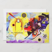 カンディンスキーイエローレッドブルー招待状 招待状 (正面)