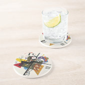 カンディンスキーオンホワイトツー絵画抽象芸術 コースター (側面)