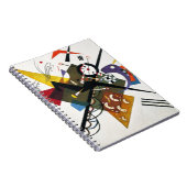 カンディンスキーオンホワイトツー絵画抽象芸術 ノートブック (右側)