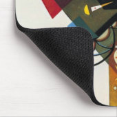 カンディンスキーオンホワイトツー絵画抽象芸術 マウスパッド (コーナー)