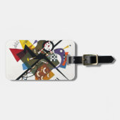 カンディンスキーオンホワイトツー絵画抽象芸術 ラゲッジタグ (正面横)