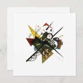 カンディンスキーオンホワイトII -抽象芸術表現主義アート シーズンカード (正面/裏面)