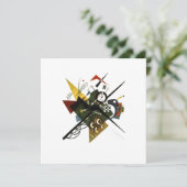 カンディンスキーオンホワイトII -抽象芸術表現主義アート シーズンカード (スタンド正面)