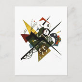 カンディンスキーオンホワイトII -抽象芸術表現主義アート シーズンポストカード (正面)