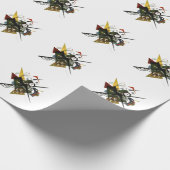 カンディンスキーオンホワイトII -抽象芸術表現主義アート ラッピングペーパー (角)