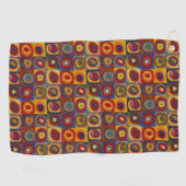 カンディンスキーカラフルクアドレート ゴルフタオル (横)