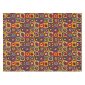 カンディンスキーカラフルクアドレート テーブルクロス (正面(横))