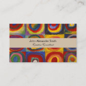 カンディンスキーカラフルクアドレート 名刺 (正面)