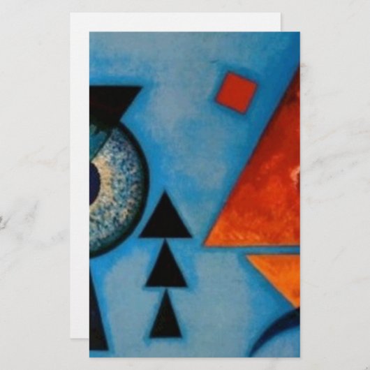 カンディンスキーソフト懸命抽象芸術 便箋 (正面/裏面)