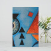 カンディンスキーソフト懸命抽象芸術 便箋 (スタンド正面)