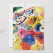 カンディンスキーブラックラインズ招待状 招待状 (正面)