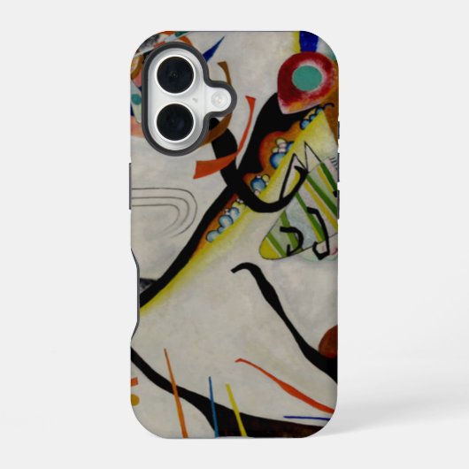 カンディンスキーブルーセグメント iPhone 16ケース (裏面)