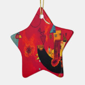 カンディンスキーミットウントゲゲン セラミックオーナメント (左)